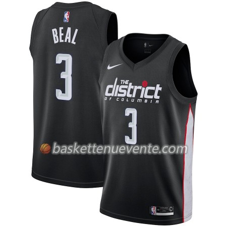Maillot Basket Washington Wizards Bradley Beal 3 2018-19 Nike City Edition Noir Swingman - Homme